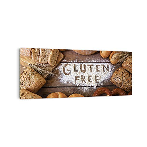DekoGlas Küchenrückwand 'Glutenfree aus Mehl' in div. Größen, Glas-Rückwand, Wandpaneele, Spritzschutz & Fliesenspiegel
