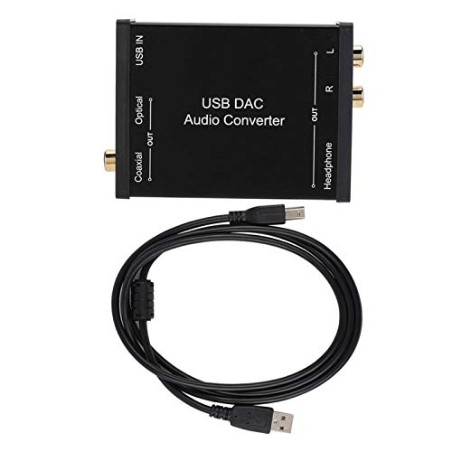 Teror USB-Audio-Soundkarte, GV-023 Digital-Analog-DAC-Audiokonverter USB-Audio-Soundkarte