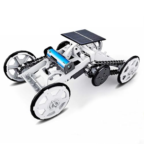 OBEST DIY Solarenergie Roboter Spielzeug Kit, STEM Montage Auto Robot Experiment Kit, Solarzelle Dual Drive Kinder Vierradantrieb Kletterauto Klettern, Solar Auto Geschenk für Geburtstag von 8-12