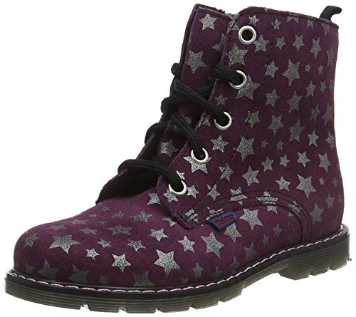 Richter Kinderschuhe Mädchen Teck Combat Boots, Violett (BlackBerry 7500), 24 EU