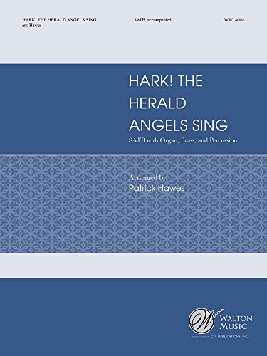 Felix Mendelssohn-Hark! The Herald Angels Sing-SATB with Organ, Brass and Percussion-SET