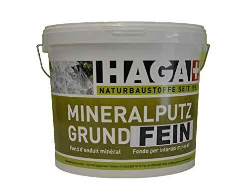 HAGA MineralputzgrundFEIN für Innen & Außen, 10kg - Grundanstrich für Kalkfarbe, Streich- und Rollputze