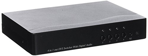 BeMatik - DVI und digitale Audio-Schalter 4 Ports DS04D