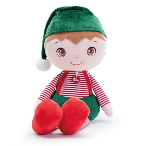 Trudi Stoffpuppe Elf Rudy Elf Plüsch. Stuffed Doll. Weinachtsgeschenk Kinder | 21x68x24cm Große XXL | Christmas | Modell 29090
