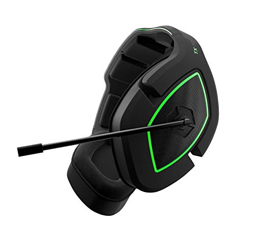 Gioteck TX50 Kopfhörer mit Mikrofon, 3,5 mm Klinkenstecker, für PS5, Xbox Series X und PC (Schwarz und Grün)