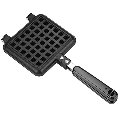 Haushalt Küche Gas Antihaft-Waffeleisen Pfannenform Pressplatte Kochen Backwerkzeug, (Schwarz)