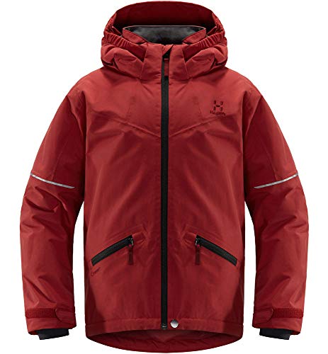 Haglöfs Skijacke Kinder Niva Insulated Jacket wasserdicht, Winddicht, atmungsaktiv, wärmend Brick Red 134 134
