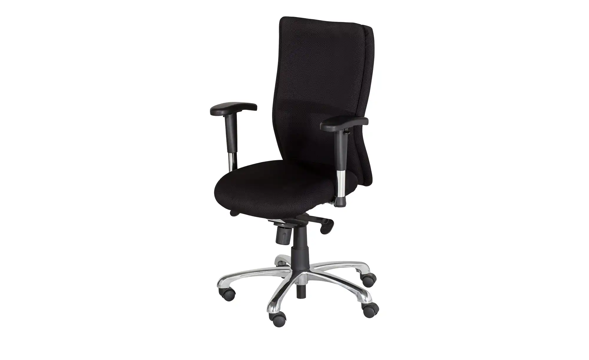 Bürodrehstuhl mit Armlehnen - schwarz - Stühle > Bürostühle > Drehstühle - Möbel Kraft