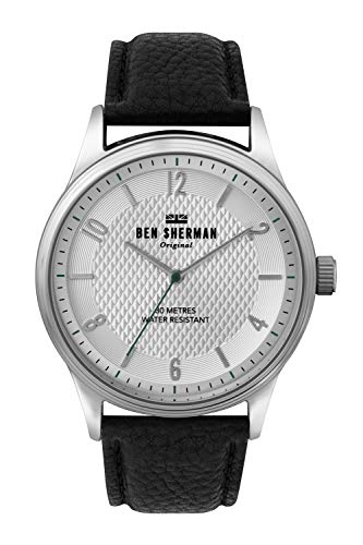 Ben Sherman Herren Analog Quarz Uhr mit Leder Armband WB025B