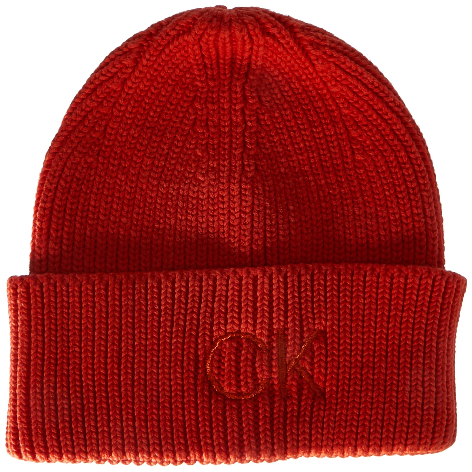 Calvin Klein Damen Essentials Beanie K60K608660 Hüte, Orange (Deep Orange), OS