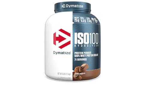 Dymatize ISO 100, Chocolate, 1er Pack (1 x 2.263 kg)