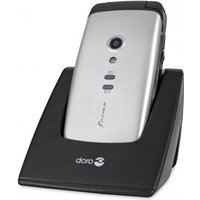 Doro Primo 406 - Mobiltelefon - GSM - 240 x 320 Pixel - TFT - 0,3 MPix - schwarz-silbern (360091)