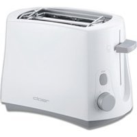 Cloer 331 Cool-Wall-Toaster / 825 W / für 2 Toastscheiben / integrierter Brötchenaufsatz / Krümelschublade / Nachhebevorrichtung