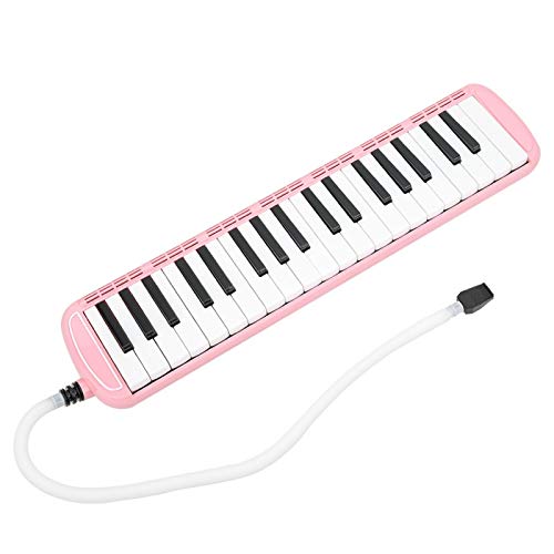 Musikalisches Instrument Melodica Instrument, Portable Melodica, 37 Hauptlerner für Kinder Erwachsene Anfänger(Pink)