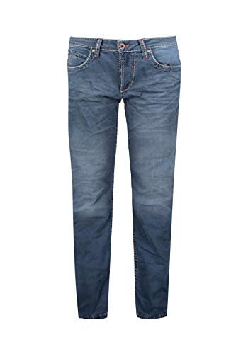 Camp David Herren Vintage-Waschung und Breiten Nähten Jeans