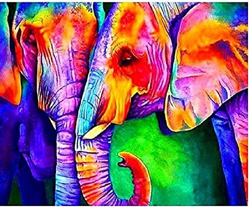 Amdieu Puzzle 1500 Teile Puzzles für Erwachsene Schöne Elefanten Unmögliche Puzzles Bunte Puzzles Ganze