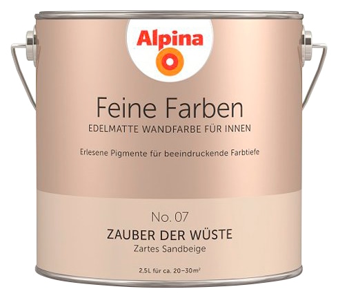 Alpina Wand- und Deckenfarbe "Feine Farben No. 07 Zauber der Wüste"