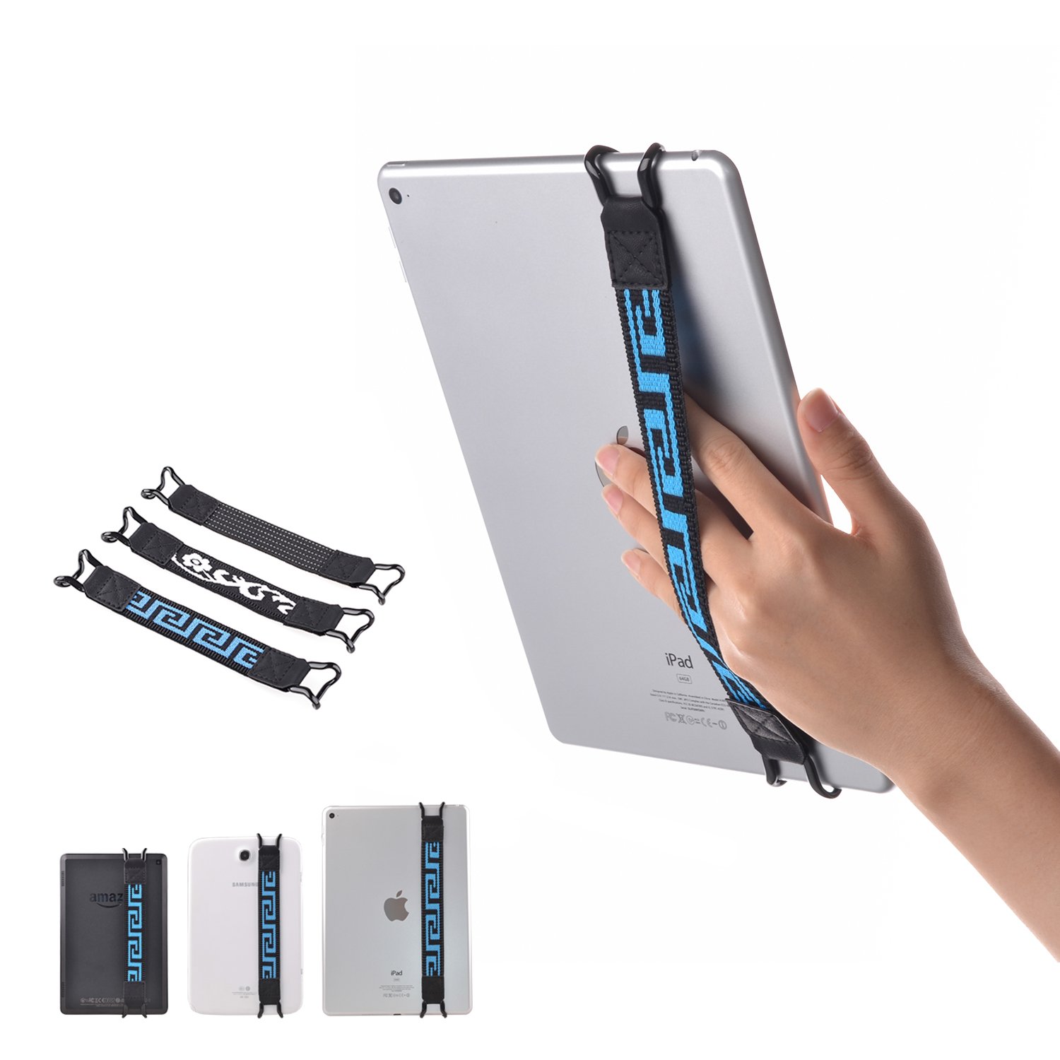 TFY Sicherheits-Handschlaufe für Tablet PC – iPad Mini & Mini 2 & Mini 3 / iPad Air / iPad Air 2 / iPad Pro 9,7 Zoll – Samsung Tablet PCs – Nexus 7 / Nexus 10 und mehr