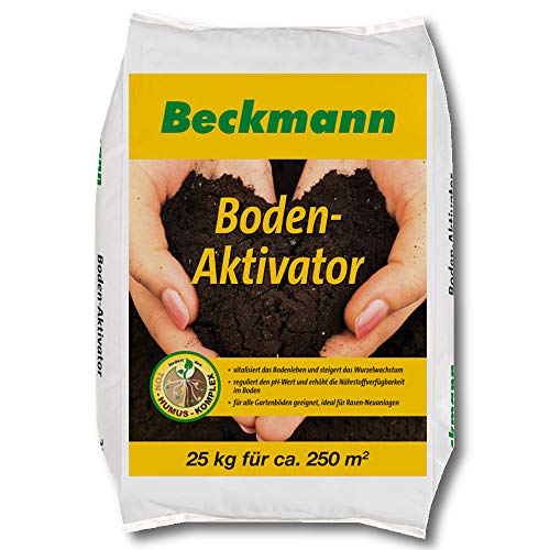Beckmann Boden Aktivator 25 kg für ca. 250 m² Bodenverbesserer + Gratiszugabe 20g Kressesamen Sprint