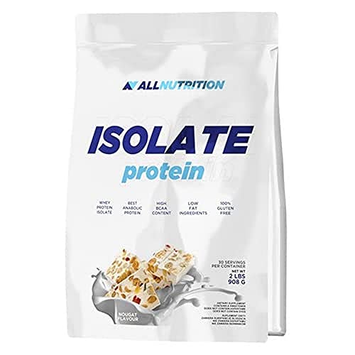 ALLNUTRITION Isolate Protein Eiweiß Shake Molkeprotein Pures Isolat Bodybuilding 908 g (White Chocolate Raspberry - Weiße Schokolade Himbeere)
