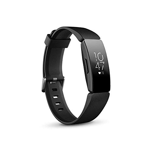 Fitbit Inspire HR Gesundheits- & Fitness Tracker mit automatischer Trainings Erkennung, 5 Tage Akkulaufzeit, Schlaf- & Schwimm-Tracking, Schwarz
