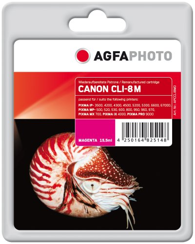 Agfa APCCLI8MD CLI-8 M mit Chip Druckerpatrone für Canon, magenta