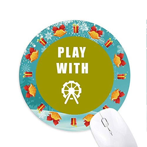 Riesenrad Spiel Mousepad Rund Gummi Maus Pad Weihnachtsgeschenk
