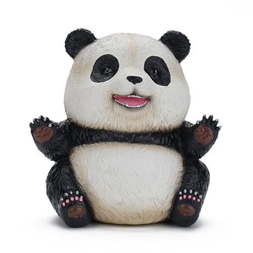 YiQinzcxg Panda-Statue, Schreibtischdekoration, Ausstellungsmodell, chinesische Panda-Figur, Raum-Display, Modell, Panda-Modell für Kinder, Schreibtisch-Dekorationen
