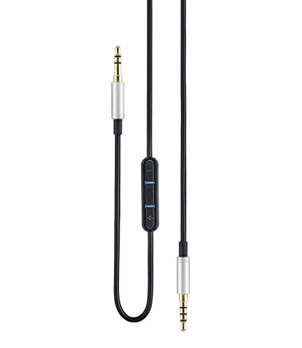 AGS Retail Ltd kompatibler Audiokabel-Ersatz für B&O H9/H4/H6/H8 Headsets - 1,5m, Schwarz, Kopfhörerkabel mit Mikrofon, Fernbedienung | Audiozubehör