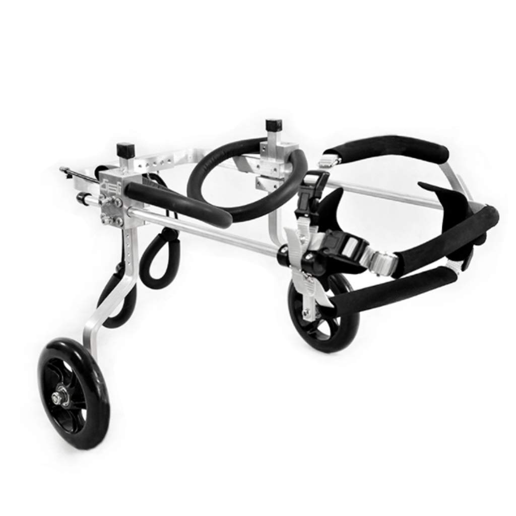 Hunderollstuhl Wheels Dog Wheelchair - Für die meisten Hunde 0-60 kg - Tierarztgeprüft - Rollstuhl für Hinterbeine - Für Hunde- / Hundehund Rollstuhl-Hinterbein Rehabilitation für Behindertenhund, 2-R