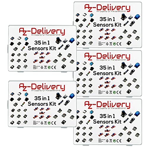 AZDelivery 5 x 35 in 1 Zubehör Sensor kit Modul kompatibel mit Mikrocontrollern kompatibel mit Arduino inklusive E-Book!