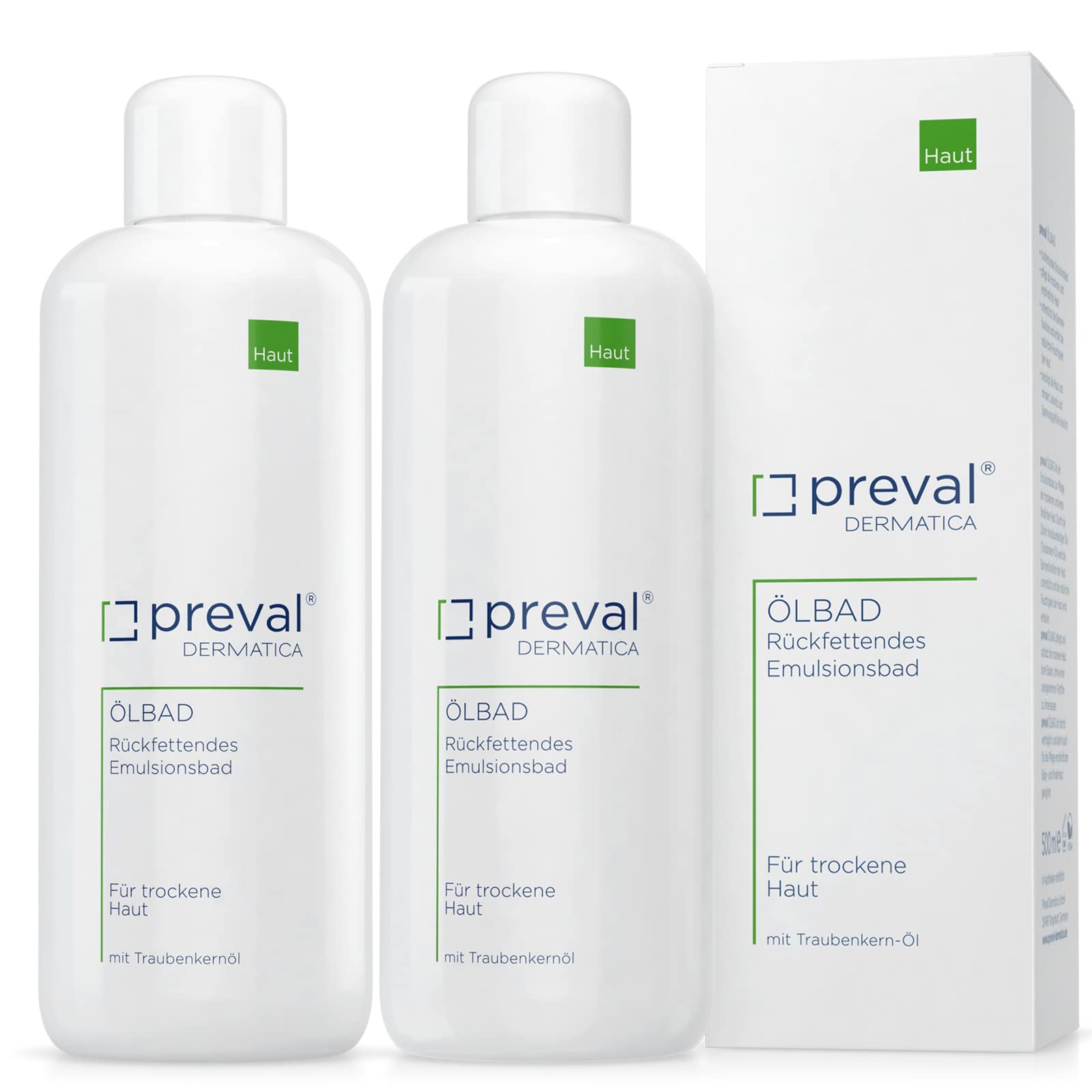 preval® ÖLBAD | Rückfettendes Emulsionsbad für trockene und empfindliche Haut (1l)