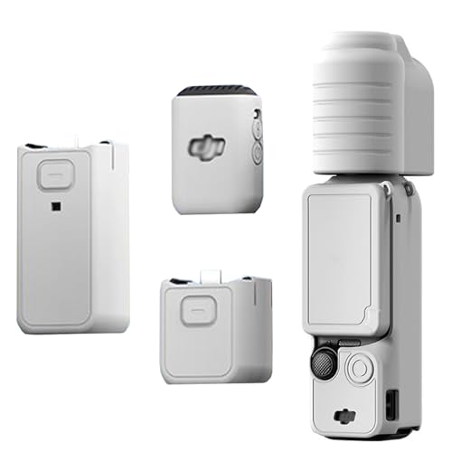 Buziba Silikon-Schutzhülle für DJI Osmo Pocket 3, Silikon-Schutzhülle, Handheld-Gimbal-Action-Kamera-Zubehör (grau)