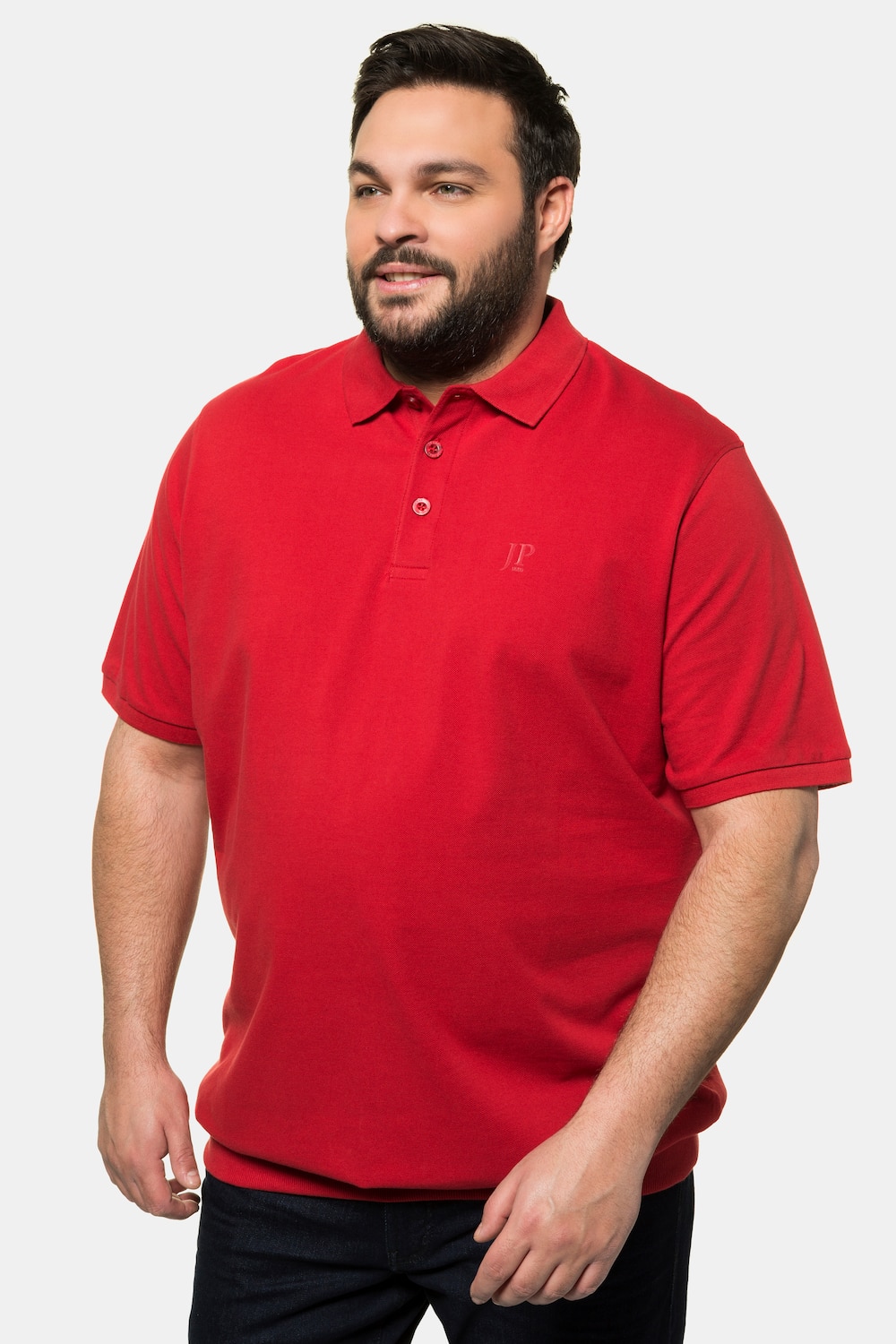 Große Größen Poloshirt, Herren, rot, Größe: 8XL, Baumwolle, JP1880