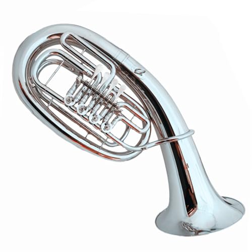 Professionelles Euphonium Euphonium Mit Vier Flachen Tasten, Western-Blechblasinstrument, Vernickelte B-Tuba Mit Zubehör