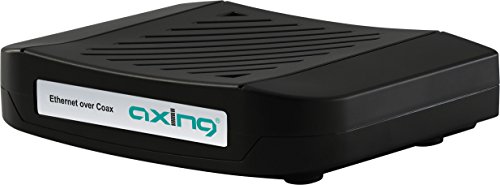 Axing EOC 10-02 Ethernet over Coax Endpoint professionelles System für Internet via Koaxial-Kabel schwarz