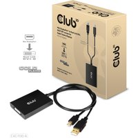 Club 3D - Adapterkabel - USB (nur Strom), Mini DisplayPort (M) zu DVI-D (W) - DisplayPort 1,2a - 60cm - 4K Unterstützung, aktiv, HDCP OFF (CAC-1130-A)