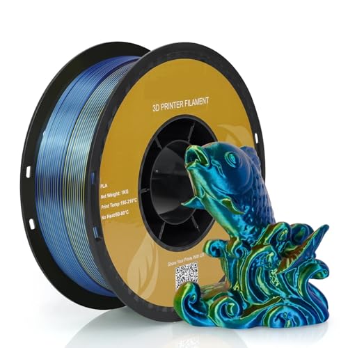3D-Drucker-Filament PLA-Filament 3D-Drucker 1,75 mm 2,2 lbs Seide PLA-Filament Kunststoffmaterialien 3D-Druck (Color : B)