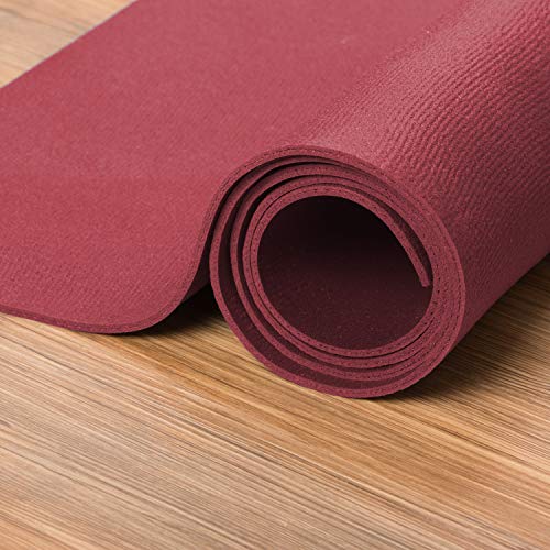 XXL Yogamatte in verschiedenen Farben + Größen, schadstofffreie Yogamatte (200x160 cm) in rot, besonders groß und breit, OEKO-Tex 100 zertifiziert und rutschfest
