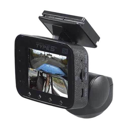 TravCa Dash 360 2K | Dashcam 360 Grad Rundum Blick Vorne, Hinten & Seite | Autokamera mit hoher 2K Auflösung | App Steuerung mit 7 Ansichten | 24/7 Aufnahme beim Fahren & Parken | Sicher auf Tour
