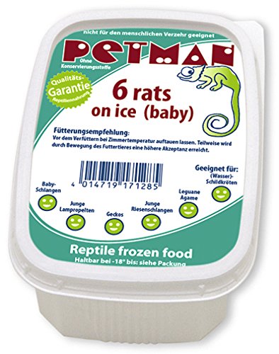 Petman Rats on Ice, 5 x 6 Stk.-Dose, Tiefkühl-Reptilienfutter von Petman