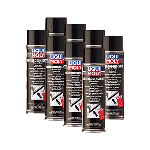 8X LIQUI Moly 6111 Unterbodenschutz Bitumen schwarz Spray Unterboden-Schutz 500m