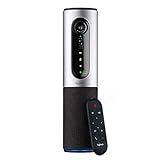 Logitech CONFERENCECAM CONNECT Videokonferenz-Webcam mit Freisprecheinrichtung, HD 1080p, 90° Blickfeld, 4-fach Zoom, Autofokus, USB-Anschluss & Bluetooth, Für 1-6 Personen, PC/Mac/ChromeOS - Schwarz