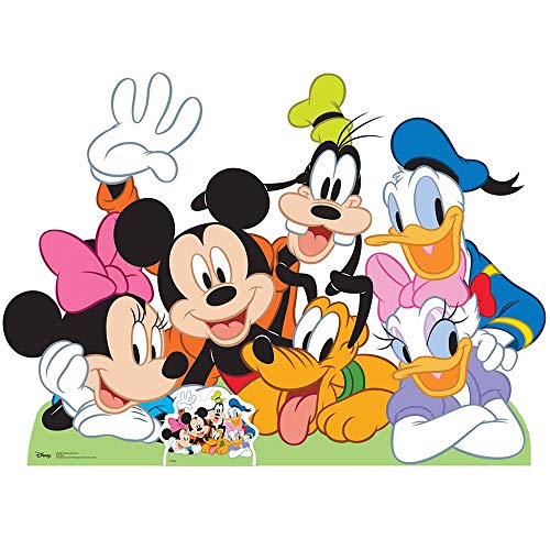 Star Cutouts Ltd Disney Mickey Mouse and Friends Group Aufsteller aus Karton, Mehrfarbig, 99 x 137 x 99 cm