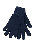 LOVARZI Männerhandschuhe aus Wolle Blau Winterhandschuhe für Herren - Wolle handschuhe