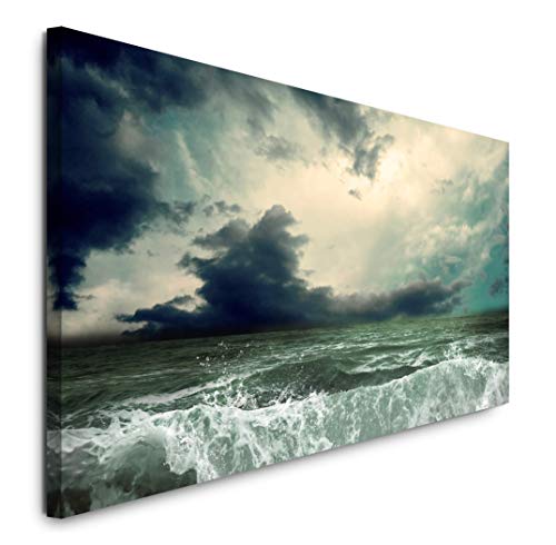 Paul Sinus Art GmbH Meere und Ozeane 120x 50cm Panorama Leinwand Bild XXL Format Wandbilder Wohnzimmer Wohnung Deko Kunstdrucke