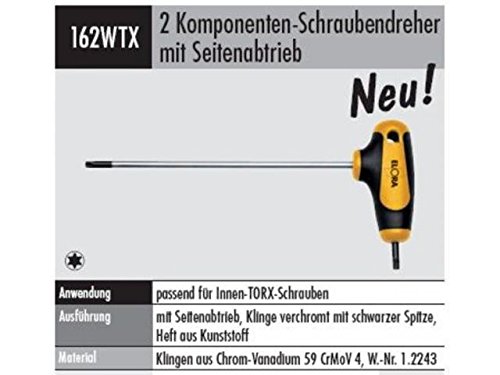 ELORA 162020255100 162 WTX-25 2K TORX-WINK.SCHRAUBENDR, Made in Germany