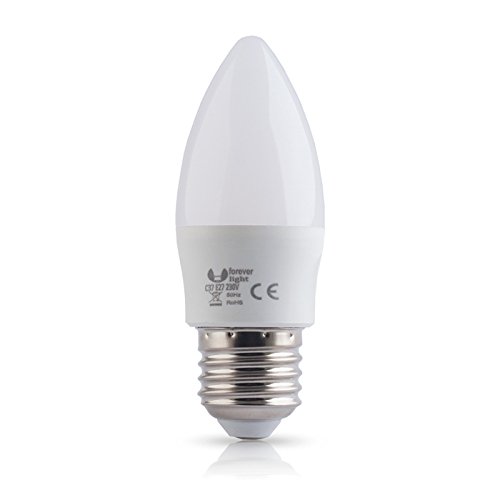 6x E27 6W LED Glühbirne Leuchtmittel Neutralweiß 4500K 6er Pack Kerzenform 480 lm Ersetzt 40W Glühlampe Energiesparlampe