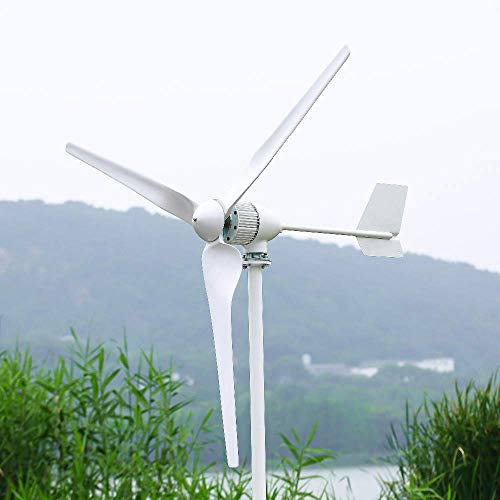 2000W Windkraftanlage Generator 2KW horizontal Windturbine hocheffizient 24V 48V 96V Windgenerator Windmühle (Mit Hybrid-MPPT-Controller, 24V)
