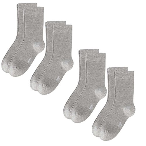 Camano Damen Socken Silky Feeling 8er Pack, Größe:39-42, Farbe:Light Grey Mel. (03)